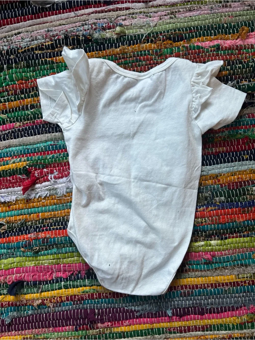 Little Sister Biggest Fan Baseball Ruffle Outfit with Red Bow Bloomers 6-12 MOS